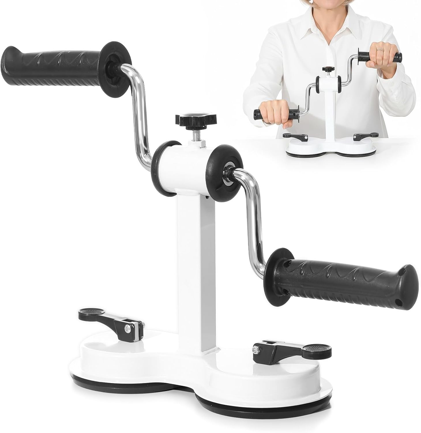 Arm Bike for Physical Therapy Table Top, Arm Rehabilitation Exerciser for Seniors, Home Fitness Equipment for Arm and Shoulder Workout, Shoulder Bike for Physical Therapy