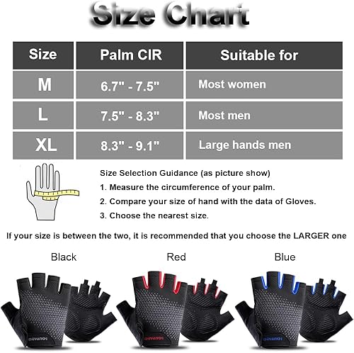 Miniatura 6 de Guantes de entrenamiento sin dedos para hombres y mujeres guantes de bicicleta para hombres accesorios de bicicleta de ciclismo, guantes para