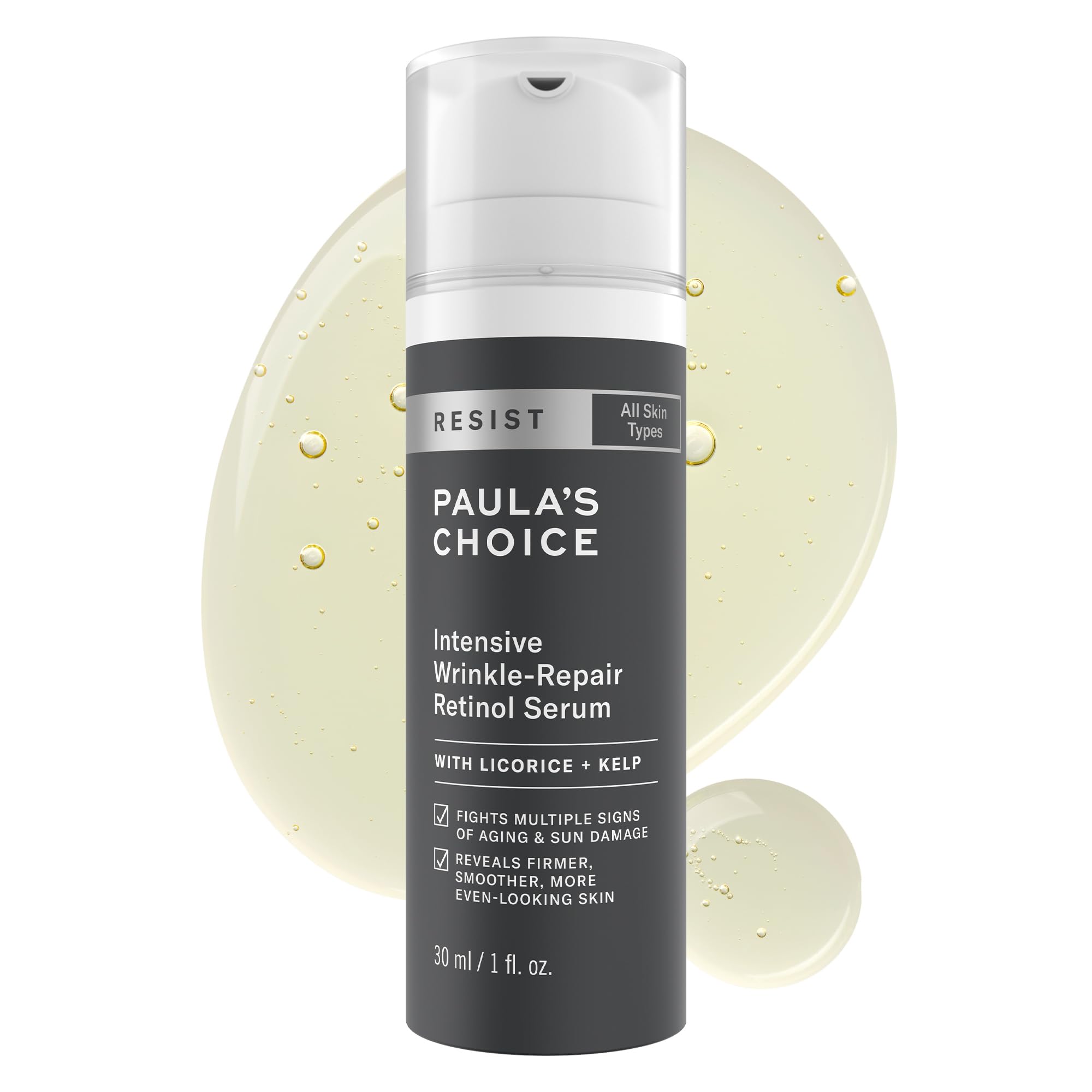Paula's Choice RESIST Intensive Wrinkle-Repair Retinol Serum-w/Vitamin C, 1 oz Bottle for Facial Wrinkles and Uneven Skin Tone