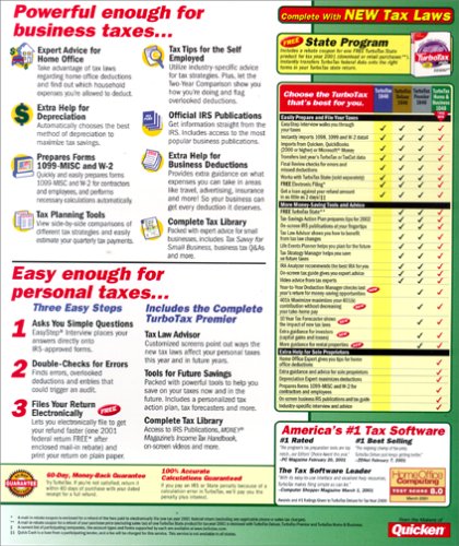 Image of TurboTax 2001 Home & Business