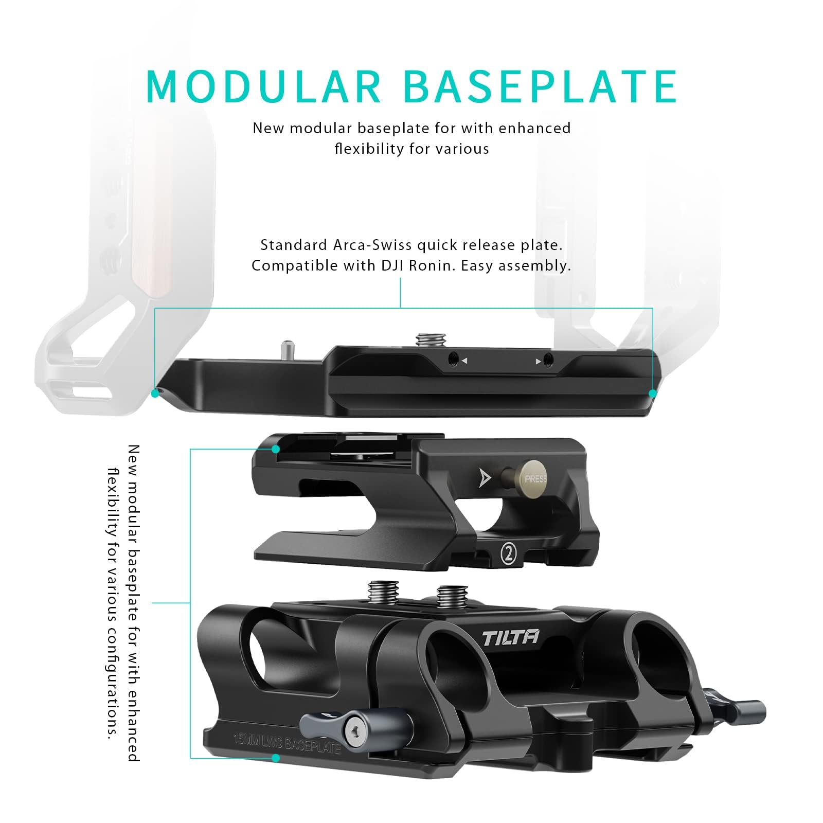 Tilta Gabbia R6 Mark III, Gabbia Completa per Fotocamera Compatibile con R6 Mark III/R5 Mark II con Morsetto per Cavi Nero TA T99 FCC B Tilta Gabbia R6 Mark III, Gabbia Completa per Fotocamera Compatibile con R6 Mark III/R5 Mark II con Morsetto per Cavi Nero TA T99 FCC B