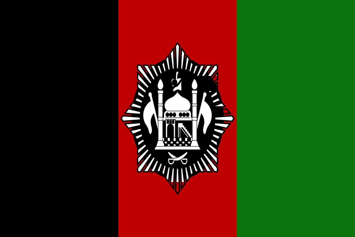 Drapeau Afghanistan 1929 finition premium grand pavillon historique résistant