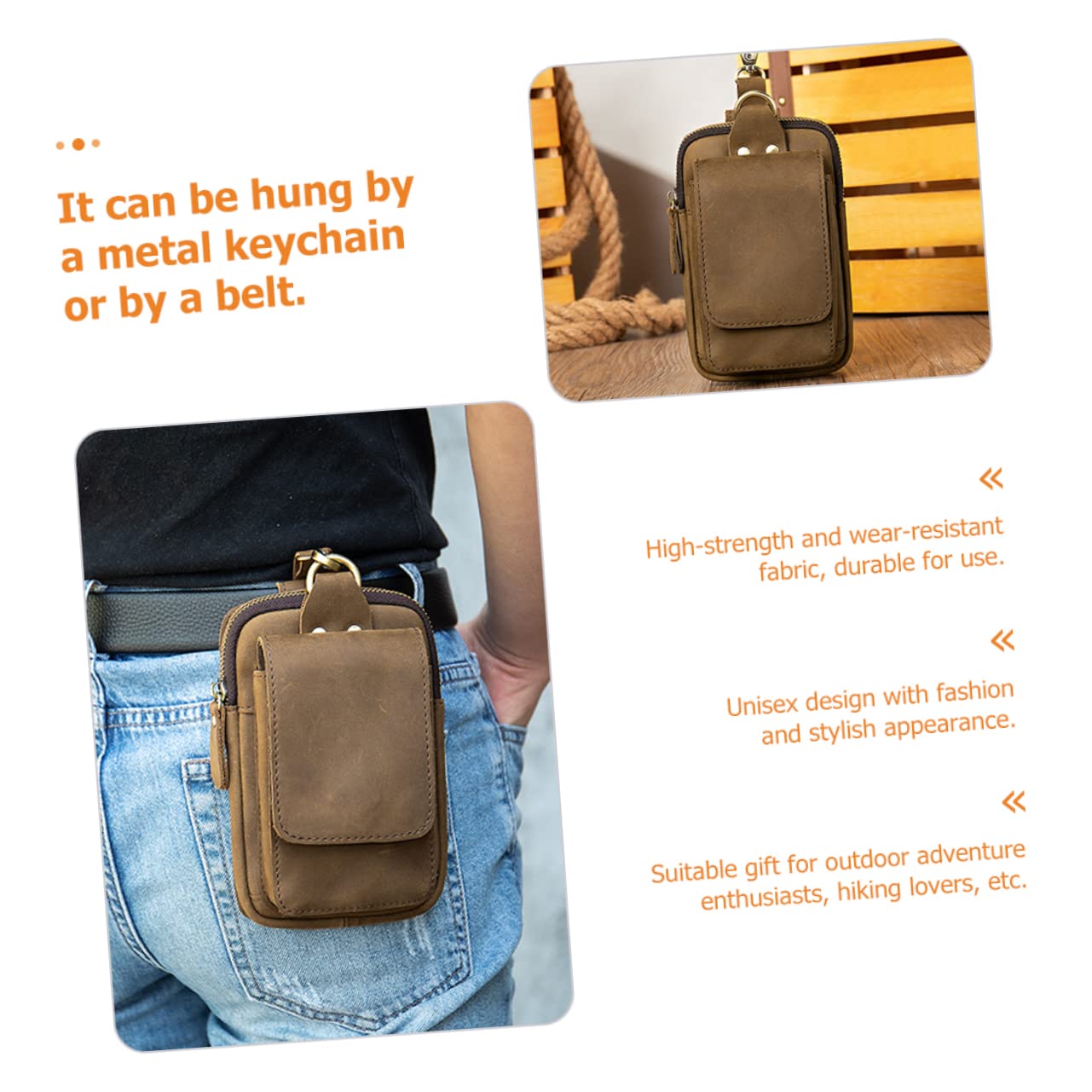 VILLCASE Pochette pour Téléphone Portable Sacoche De Ceinture Pochette De Ceinture Adaptée Aux Activités De Plein Air Randonnée Camping Équitation Et Travaux De Construction