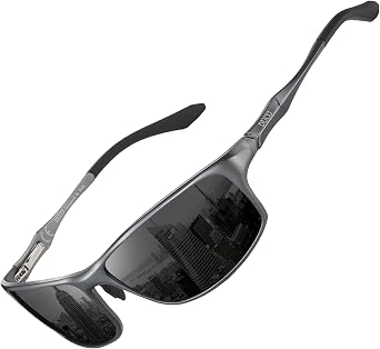 DUCO Polarized Sunglasses for Men 100% UV400 Protection Metal Frame Driving Mens Sun Glasses