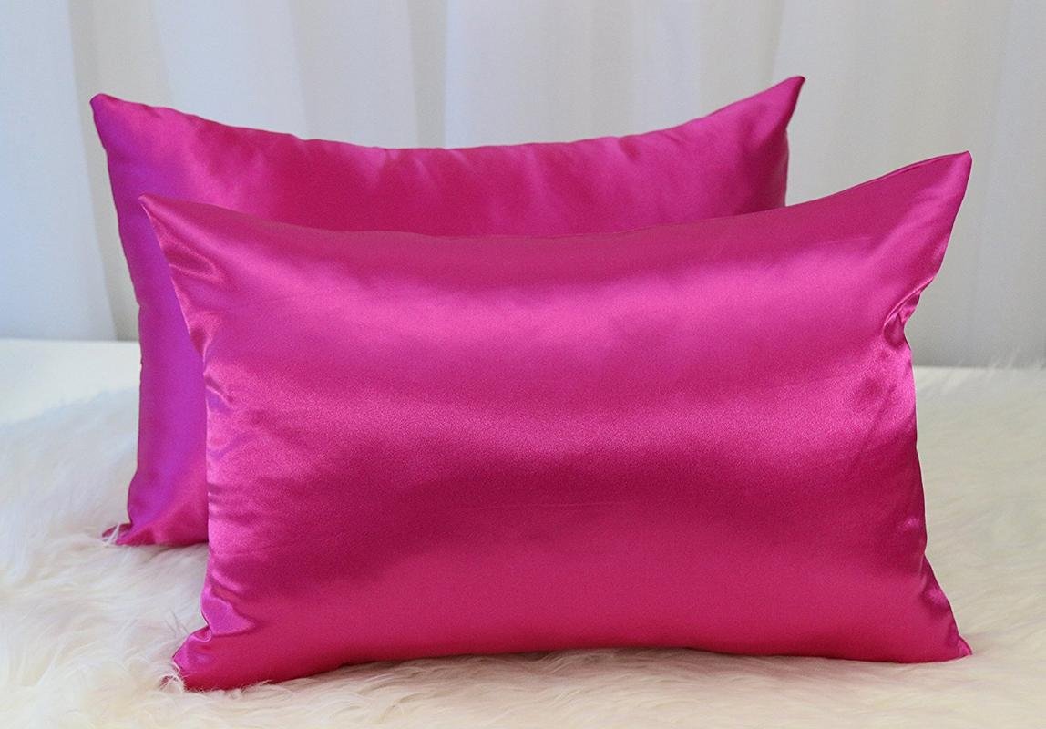 pink satin pillowcase