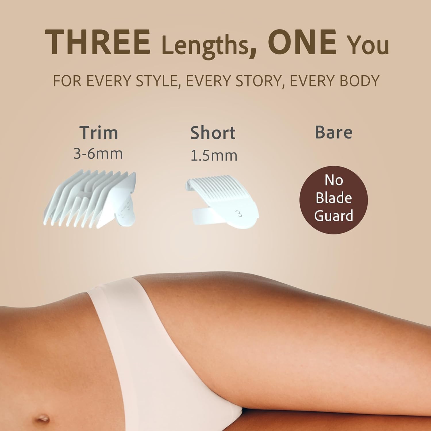 Bikini Trimmer for Women, Pubic Hair Trimmer, Waterproof, USB-C Rechargeable, LED Light, Replaceable Blade, Electric Razors for Women, Electric Lady Shaver (Violet) - Image 7