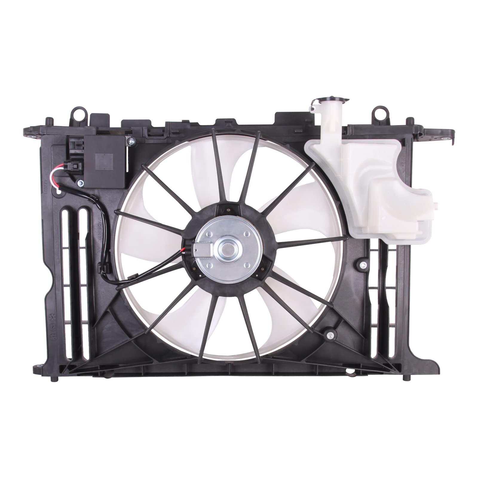 TYG Engine Radiator Cooling Fan Assembly for 2014-2019 Toyota Corolla L4/1.8 W/Shroud Upper W/PWM | OE No. 167110T131 | Partslink No. TO3115192