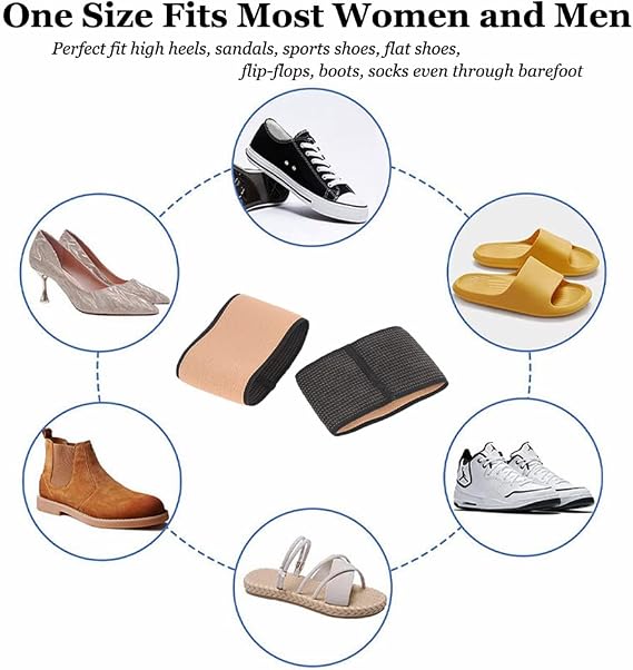 Copper Arch Support Sleeves (4PCS), Plantar Fasciitis Braces for Foot Care, Foot Compression Sleeve for Heel Spurs, Flat & Fallen Arches and High Arch Pain Relief, Arch Support Bands for Women & Men