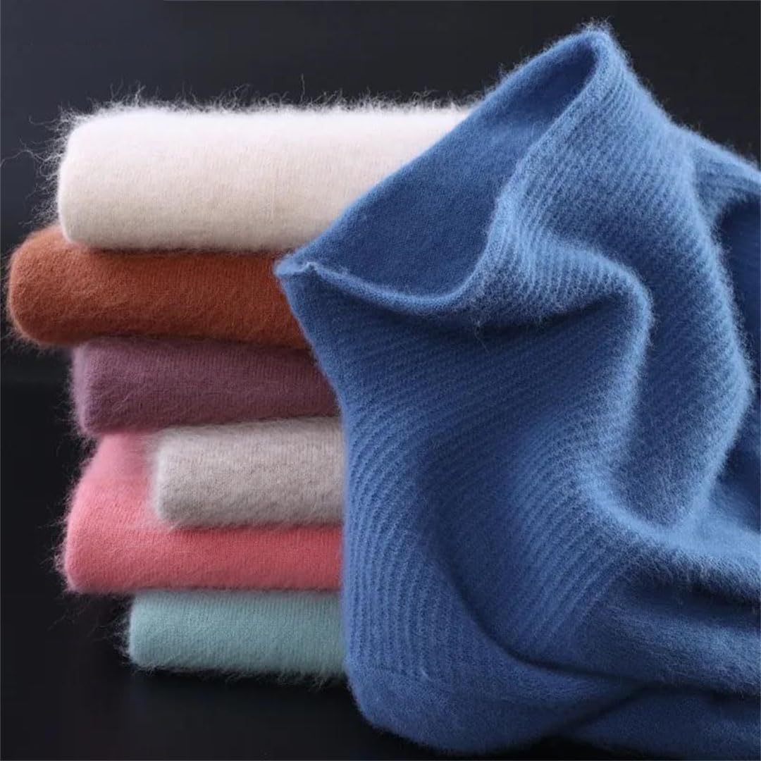 Damski kaszmirowy sweter topy solidny sweter dzianinowy sweter sweter luźny dół koszula