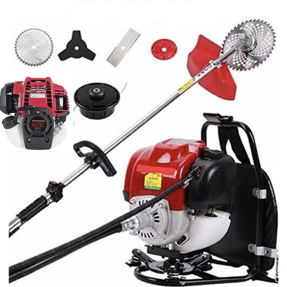 CHIKURA GX50 Backpack 4 Stroke 5 in 1 Brush Cutter Pruning Lawn Mower Fast Cutting Tool