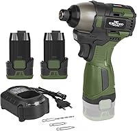 LAZYLAND 17V Brushless Cordless Impact Driver, 140Nm Torque, 3 Speeds, 2x 1500mAh Batteries, LED Light