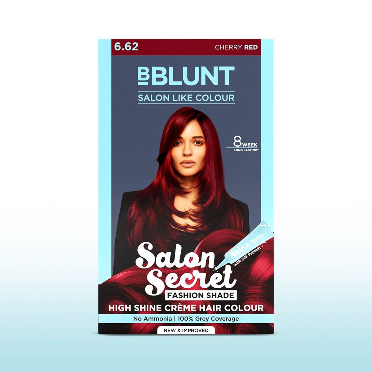BBLUNT Salon Secret High Shine Crème Hair Colour, 100g (Cherry Red 6.62)