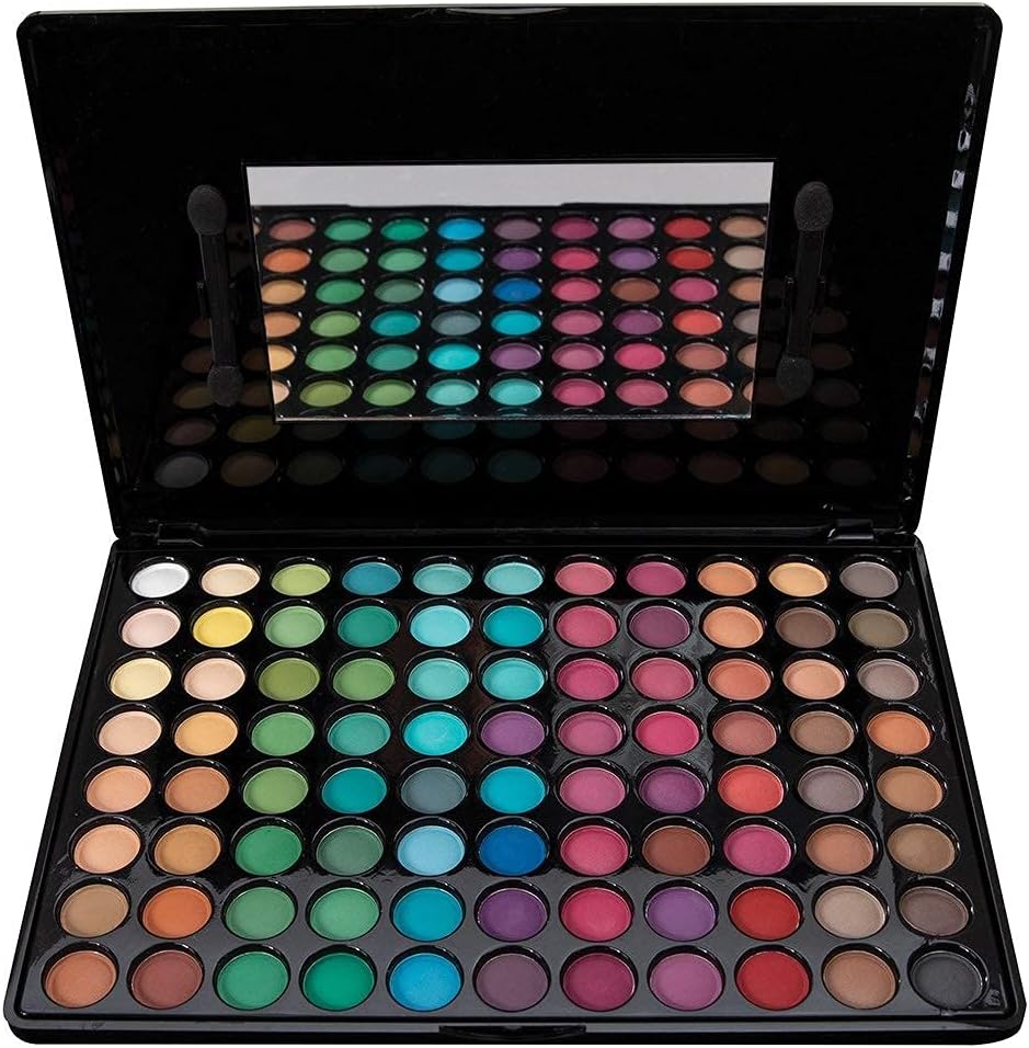 ForPro Professional Collection Bebeautiful Professional Makeup Eyeshadow with Applicators, 88-Color Palette, Matte