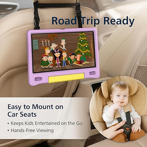 Miniatura 4 de NOBKLEN Tableta Android de 10.1 pulgadas para niños, adolescentes, Octa-Core 8 GB de RAM 64 GB de almacenamiento (1 TB expandible), pantalla IPS HD,