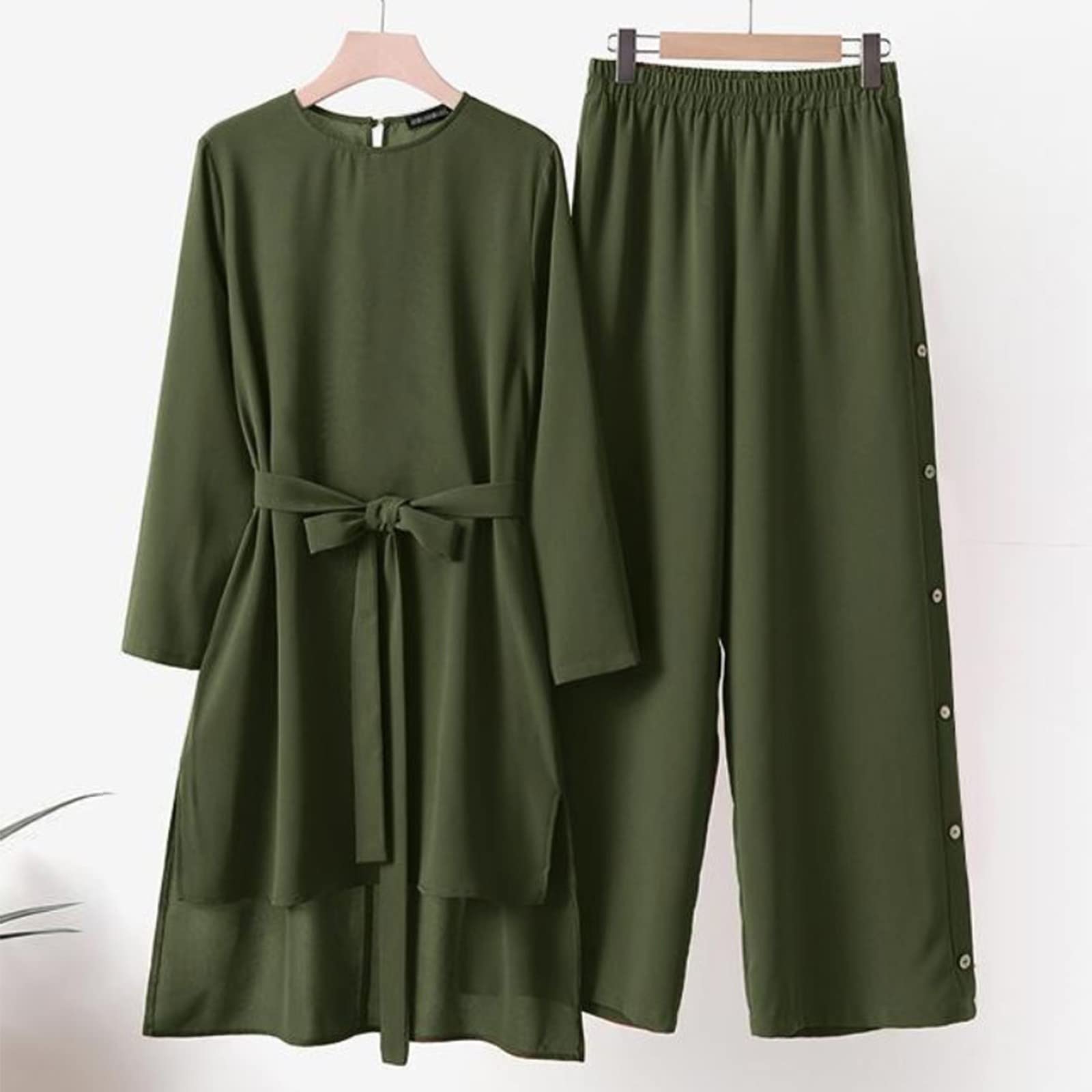 2024 Ensemble de Survêtement Femme 2 Pièces Ete Pas Cher Chic Elegant Grande Taille T-Shirt Top + Pantalon Costume Décontracté Sport Jogging Respirant Plage Tops Pantalon 2 Piece Suit Outfit