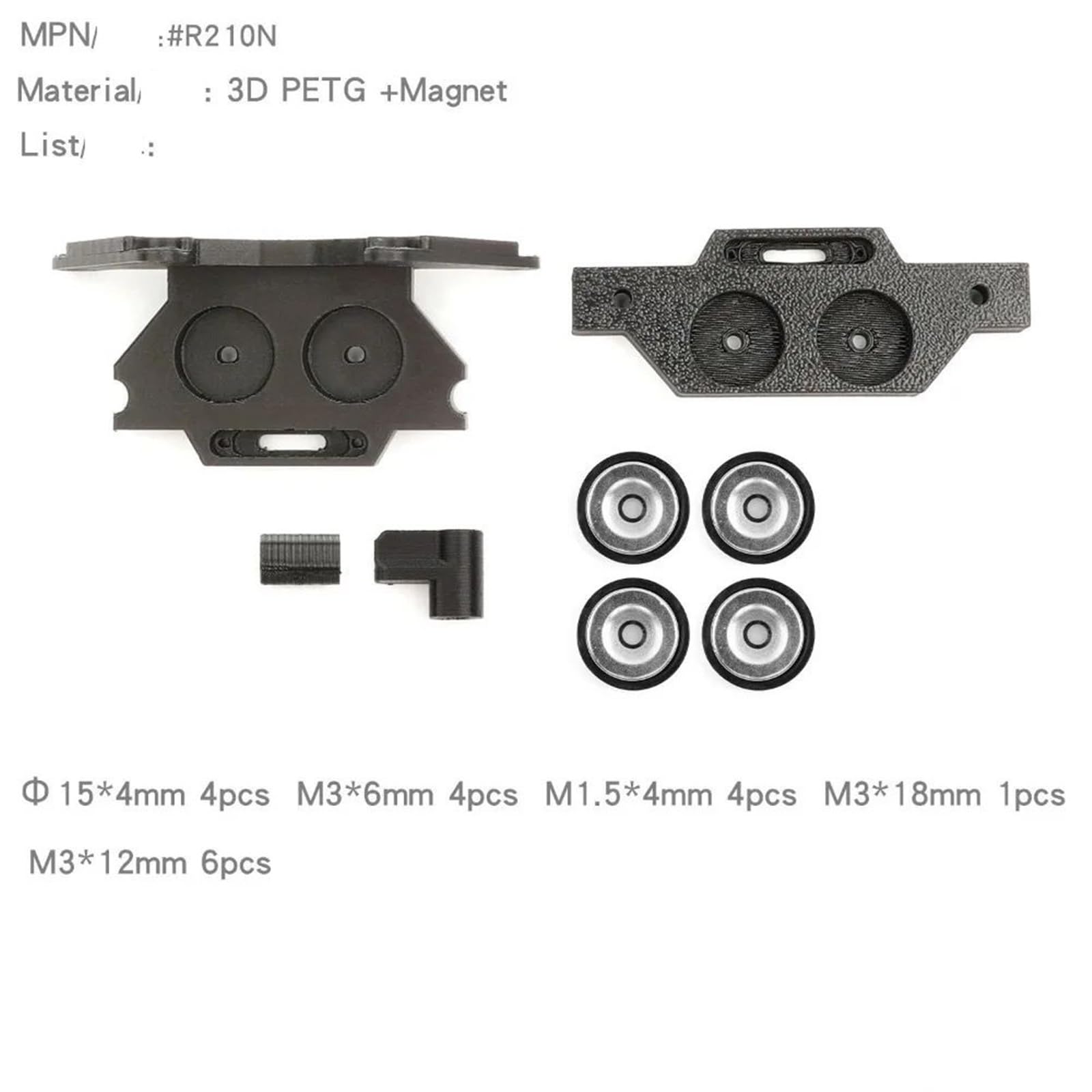 Seconda Manopola Pilastro Scocca Magnete Per YK4107 1/10 RC Aggiornamento Accessorio Per Auto RC
