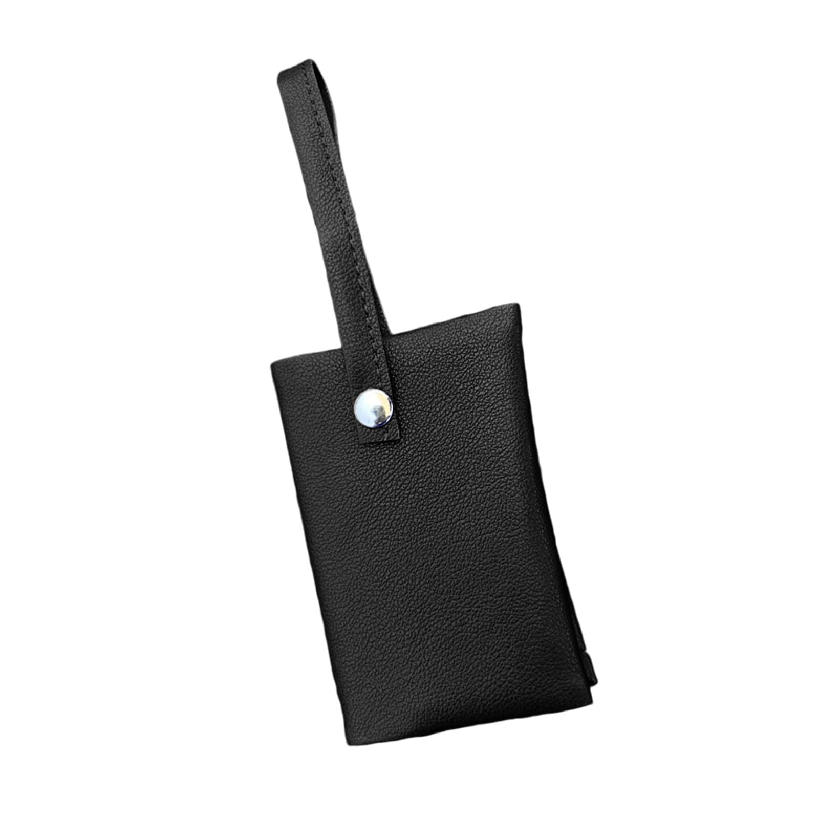Leather Keychain Tissue Dispenser Wall Mountable Compact Storage Solution for Bathroom Kitchen Child Safe Household