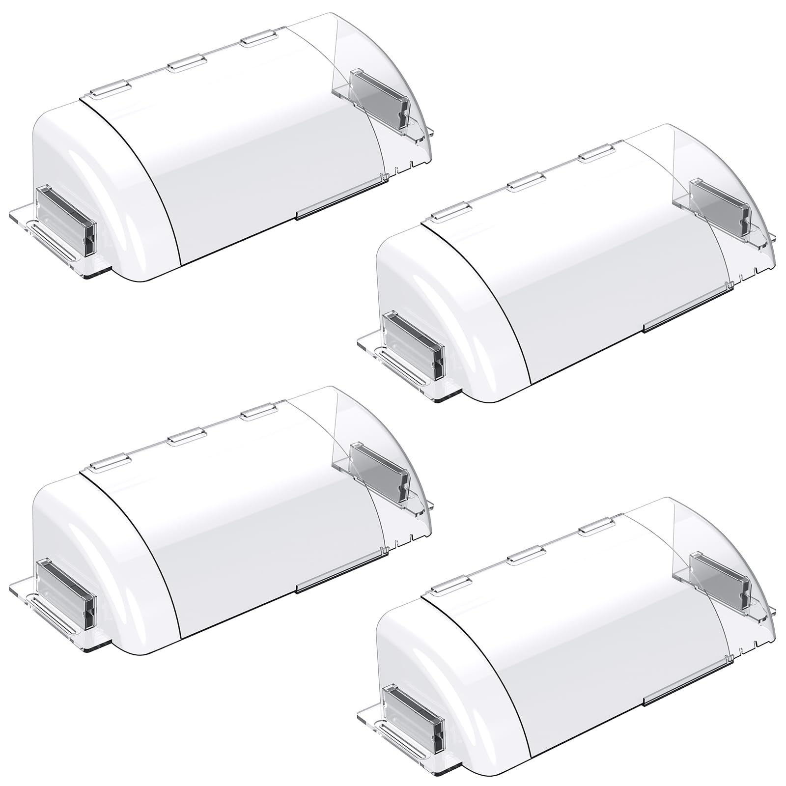 Air Vent Deflectors 4-Pack Set of Super Strong Magnetic Heat-Resistant, Floor Vent Deflectors Easily Adjustable from 8 to 14 Inches,Vent Deflectors