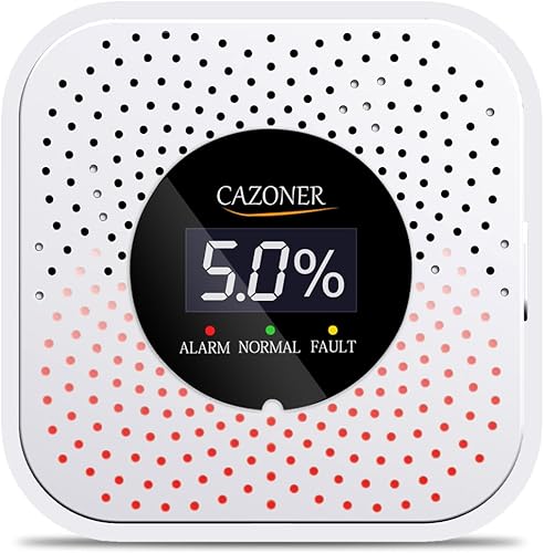 Miniatura 9 de Cazoner Detector de gas natural y detector de propano, alarma de fugas de gas combustible, metano, butano, GLP, GNL, alarma de gas doméstico para