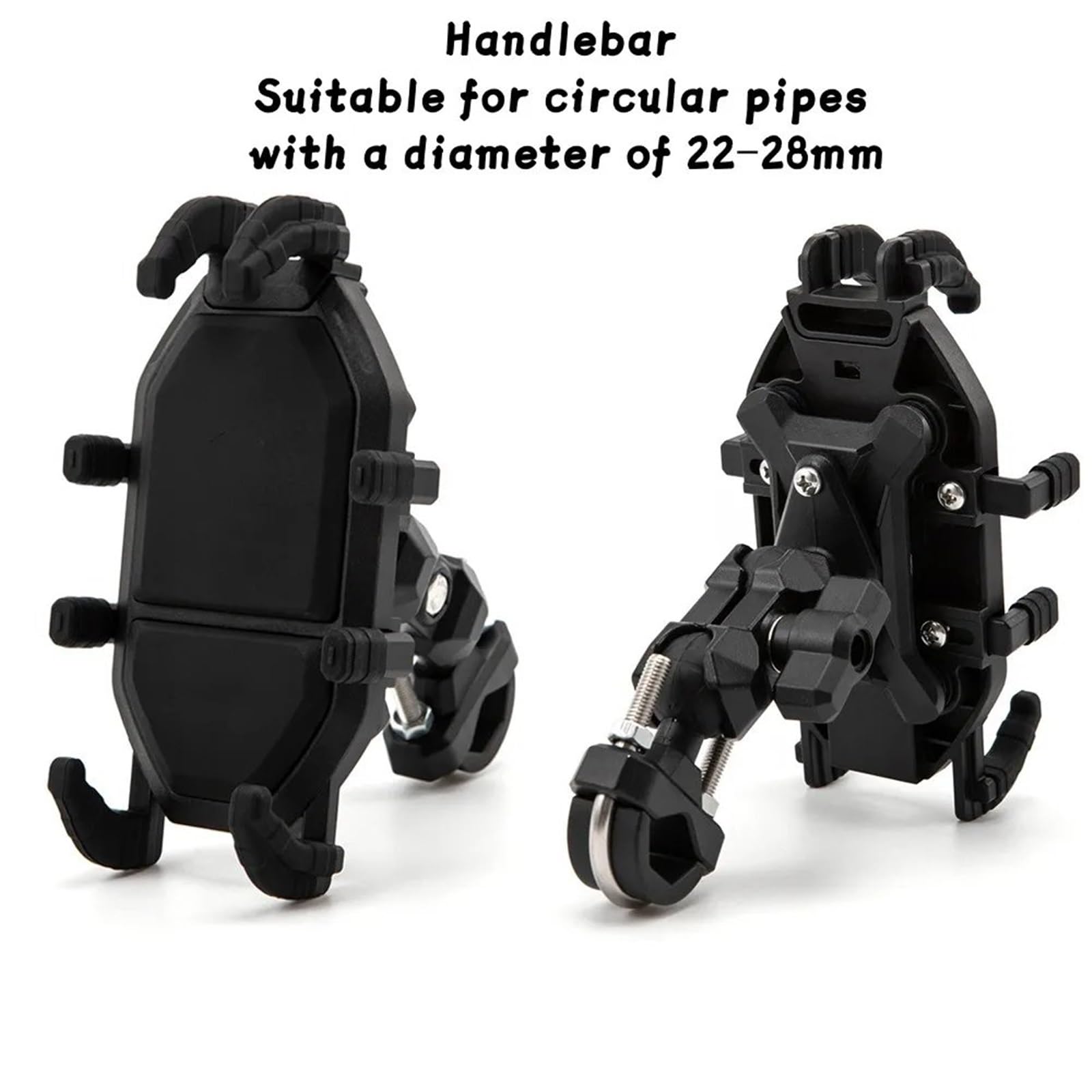 Support Guidonavec avec Support Universel pour Téléphone Vélo Clip Guidon Moto Rotation À 360 Degrés Support Téléphone Portable Porte Telephone Moto(Fine Tube Handlebar)