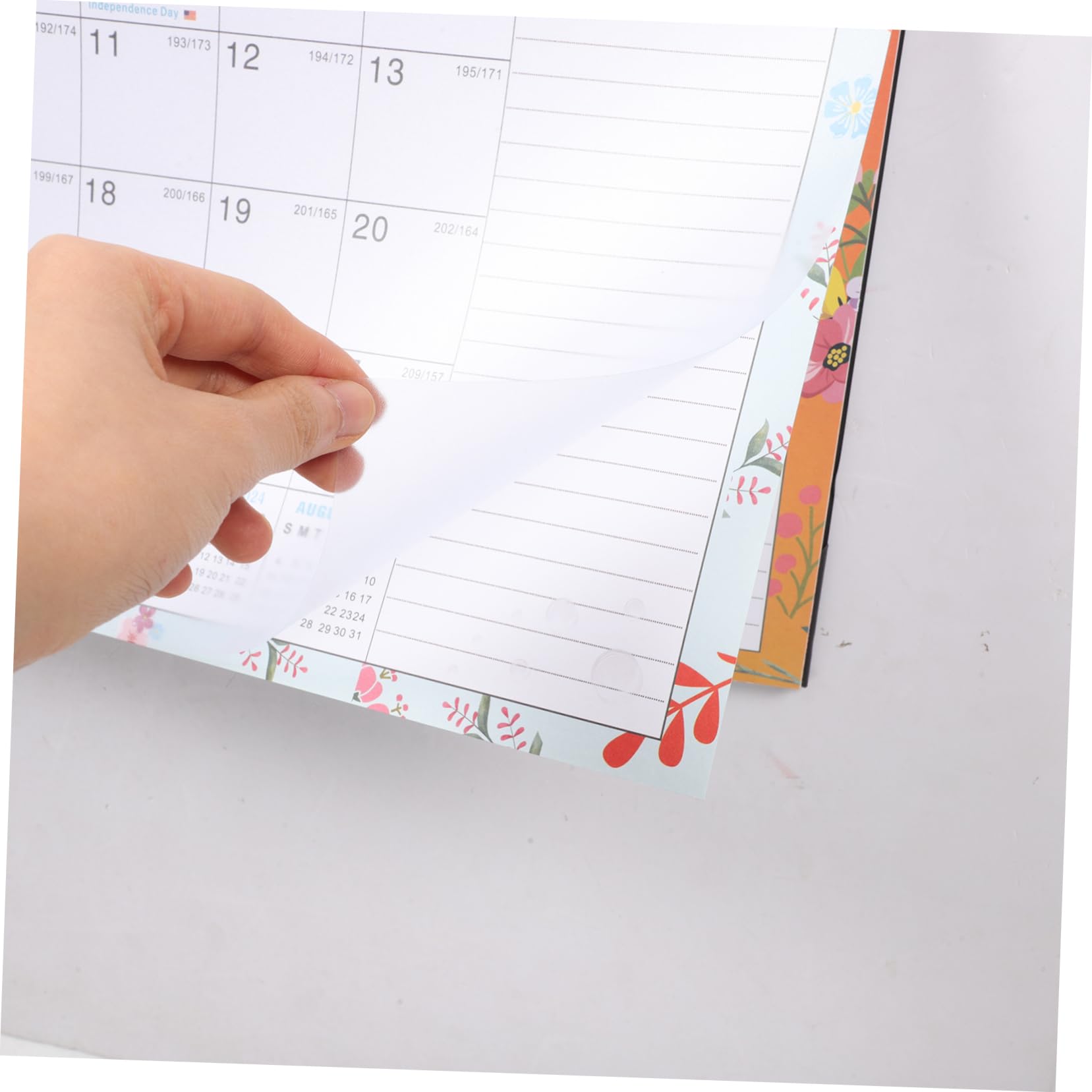 Lurrose 4stücke Monatlicher Wandkalender Eleganter Hängender Kalender Für Zuhause Praktischer Büro-kalender Mit Original Design Für Termine Und Notizen