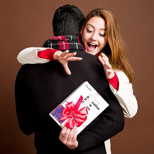 Miniatura 2 de Cirzone Juego de 4 fundas de almohada navideñas de 18 x 18 pulgadas, con diseño de flores rojas, decoración de casa de campo, juego de 4 fundas de