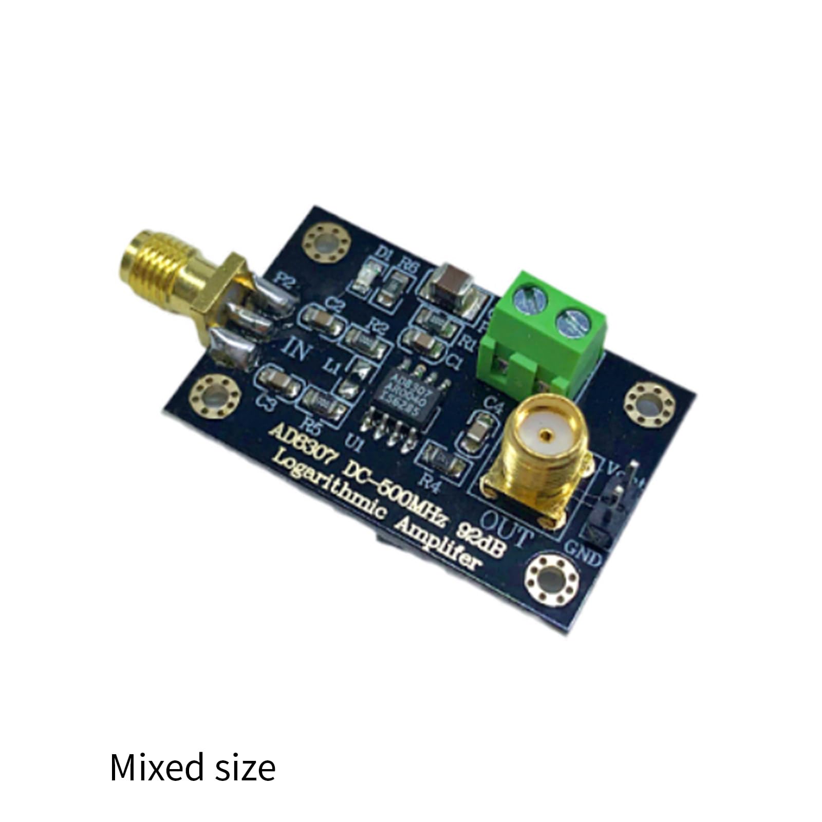 AD8307 RF Power Detector Module DC5V 500MHz Potenza RF Log Amplificatore Board RF Trasmettitore Test Circuito