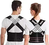 Cinta Colete Corretor Postural Para Corrigir Postura Coluna Lombar Feminino Masculino XXXL