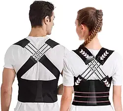 Cinta Colete Corretor Postural Para Corrigir Postura Coluna Lombar Feminino Masculino XXXL