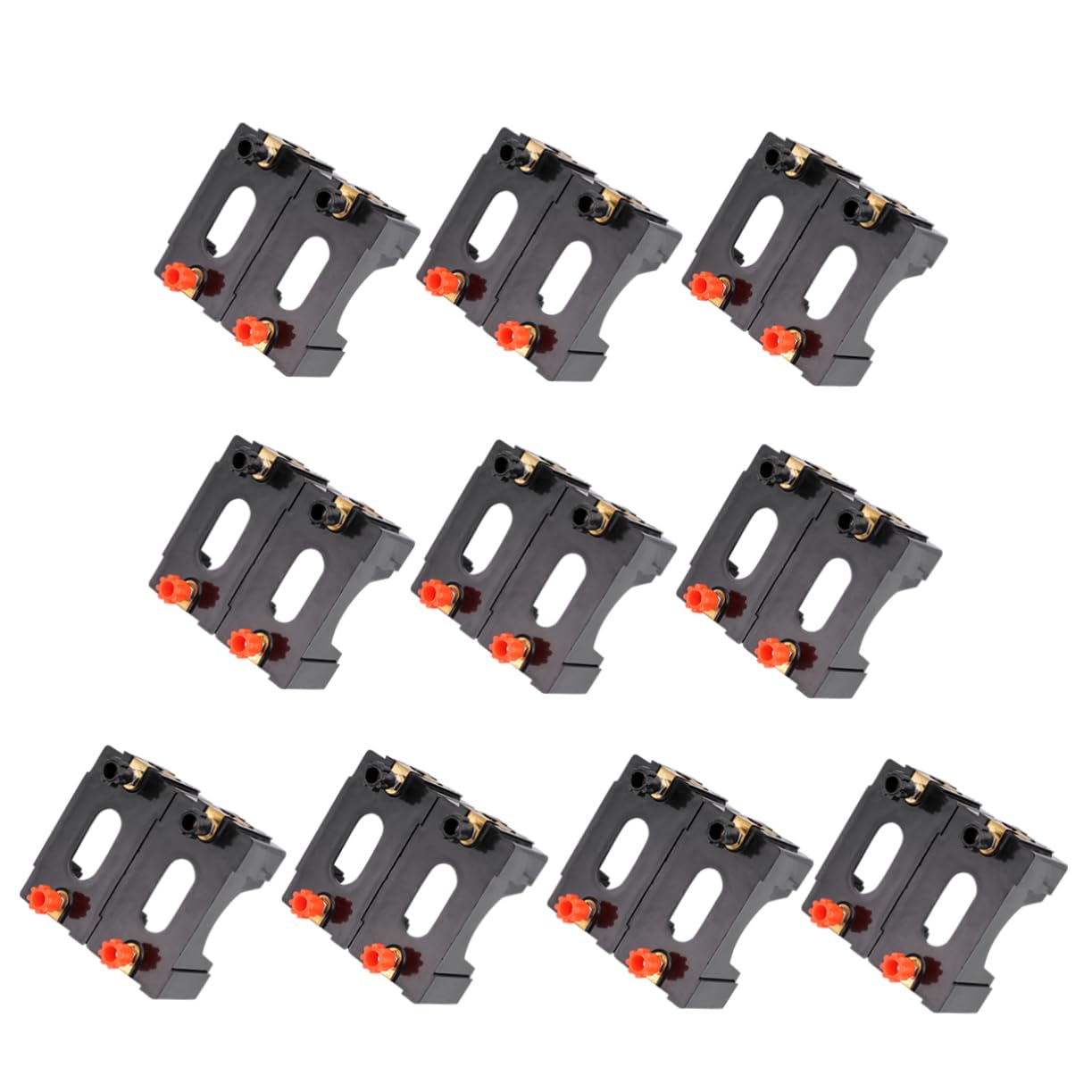 NUOBESTY 2 Set Batterie Porta Batterie Per Laboratorio Con Terminali Colorati E Sicure Per Esperimenti Scolastici E Progetti Elettrici 10 Pezzi*2