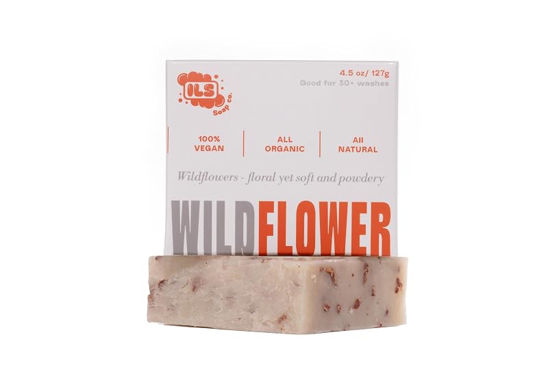 Sabonete em barra WildFlower Iron Lion Soap, processo a frio, artesanal nos EUA