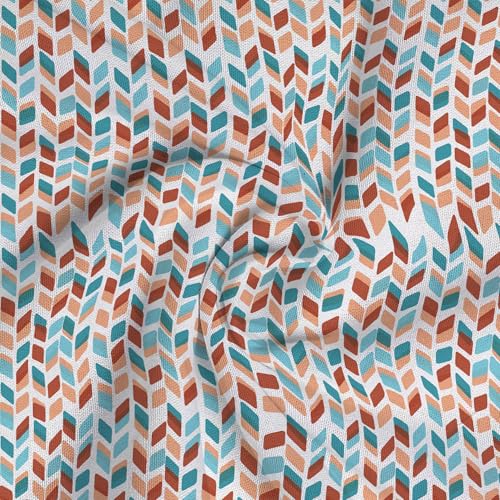 Image of Livspace Cotton Queen Size Bedsheet for Double Bed | 100 inch x 88 inch | 144 TC Flat Cotton Bedsheet with 2 Pillow Covers, Soft & Breathable - Bello Pure Nest Collection (Blue Rust)