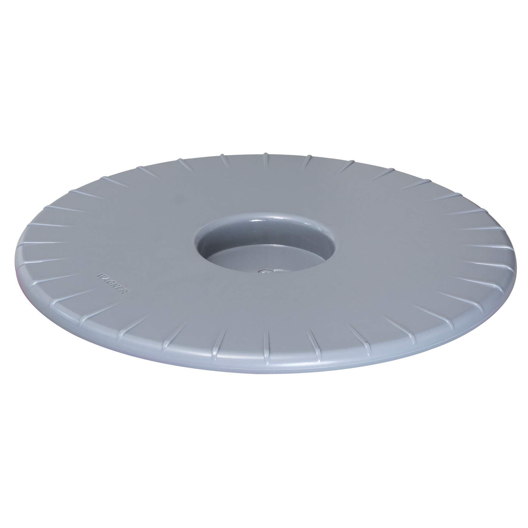 Wagner Ultra FLAT 20045001 wałek do roślin o wymiarach 30 x 3 cm, do użytku w pomieszczeniach z lekkimi łożyskami kulkowymi, wyjątkowo płaski wałek z tworzywa sztucznego ABS, srebrno-szary, odporny na