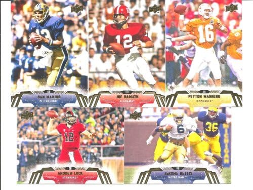 2014 Upper Deck NFL Football Complete Mint 150 Card Hand Collated Set with Top Rookie Prospects Including Johnny Manziel Teddy Bridgewater Blake Bortles Plus Stars and Hall of Famers