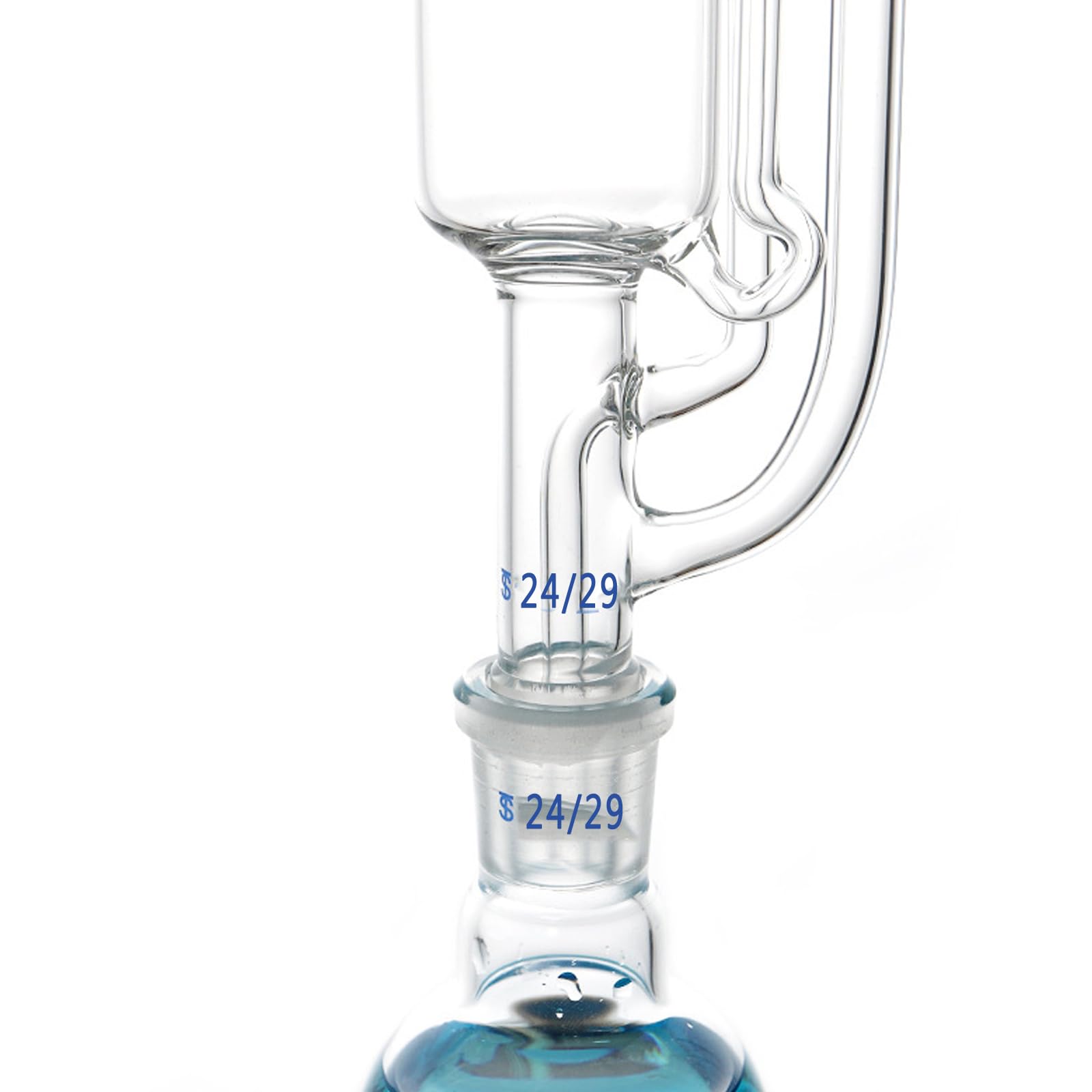 NGARY Soxhlet-Extraktionsgerät, 500-ml-Glas-Soxhlet-Extraktionsgerät-Set, Soxhlet-Extraktor Aus Borosilikatglas 50/42 Mit Soxhlet-Extraktionsröhrchen, Für Das Chemielabor