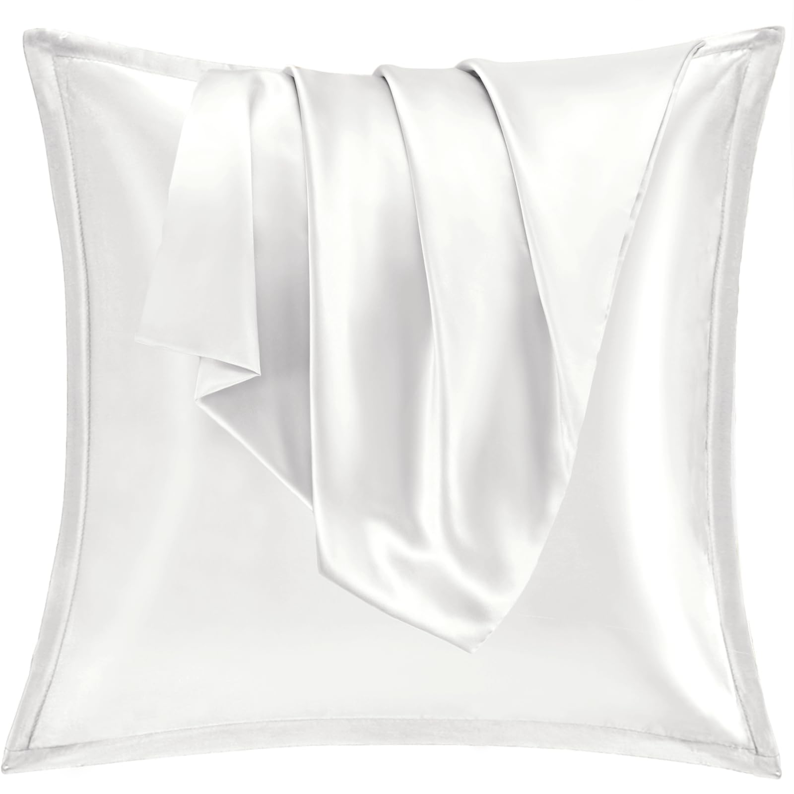 Vielit 2er Set Satin Kissnbezug mit Zip Closure