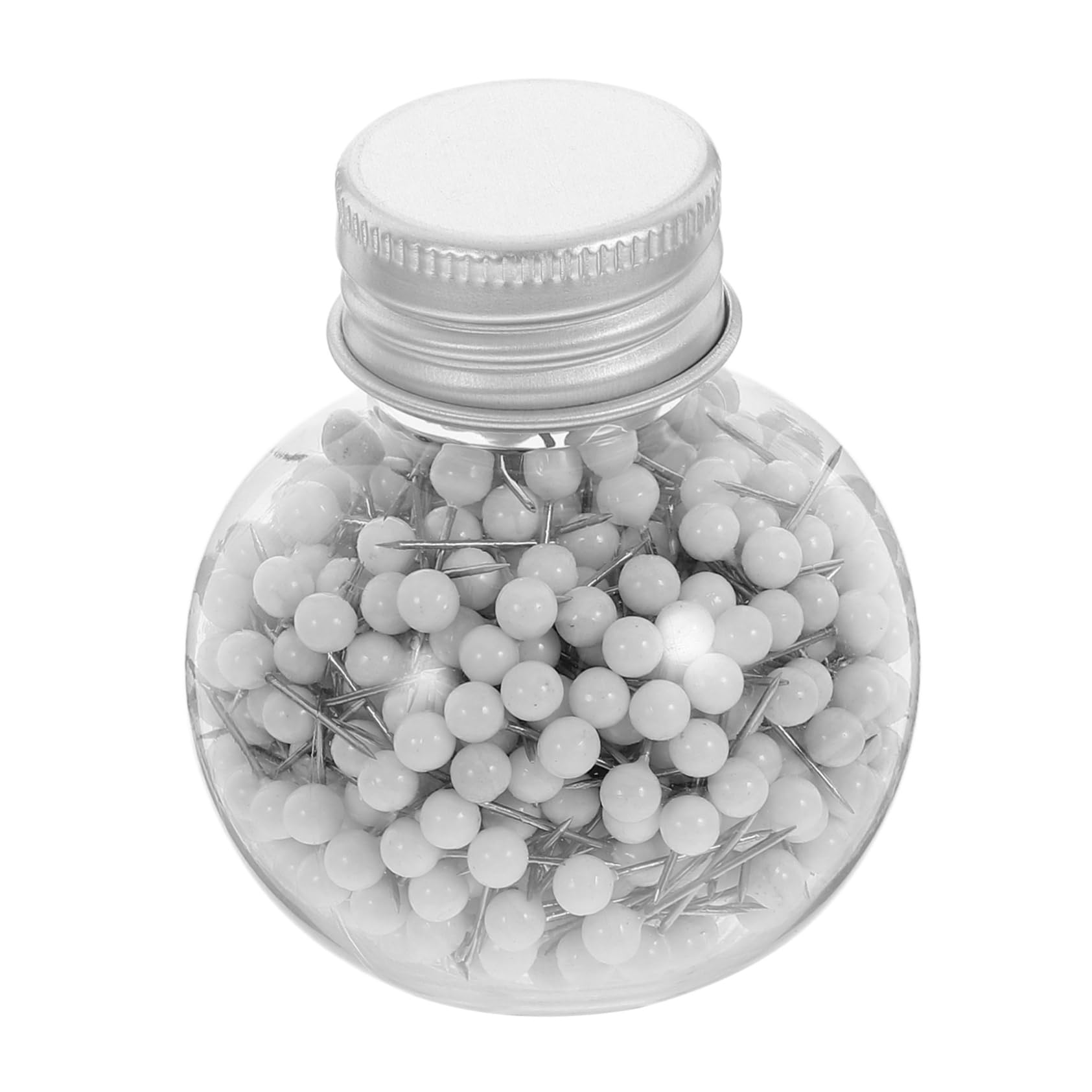 KALLORY 600pcs Quilting Sewing Pins Straight Pins for Sewing Lovers Ball Heads Stainless Steel Organized Storage Bottle