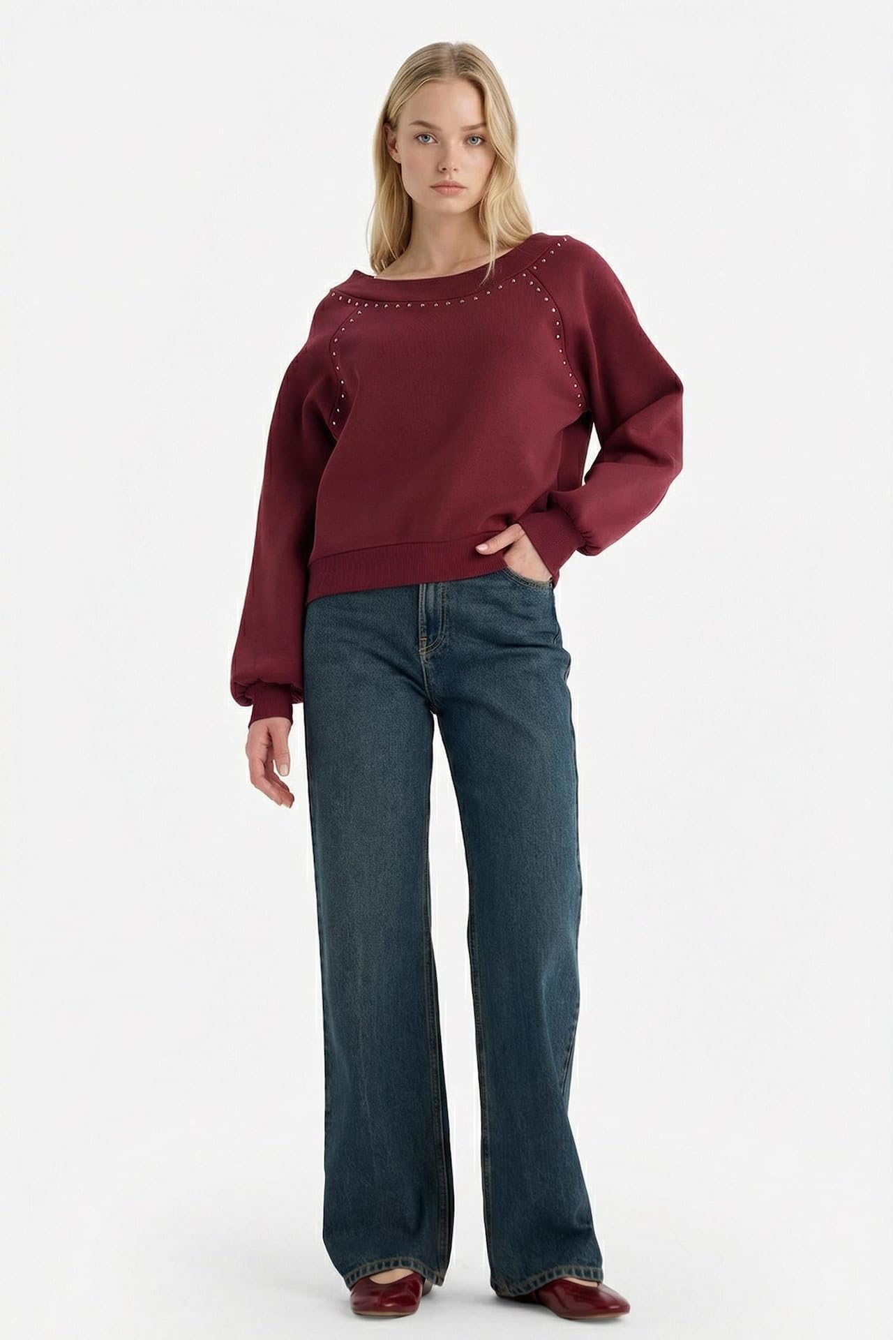 DeFacto%100 Pamuk 90's Wide Leg Yüksek Bel Jean Pantolon…