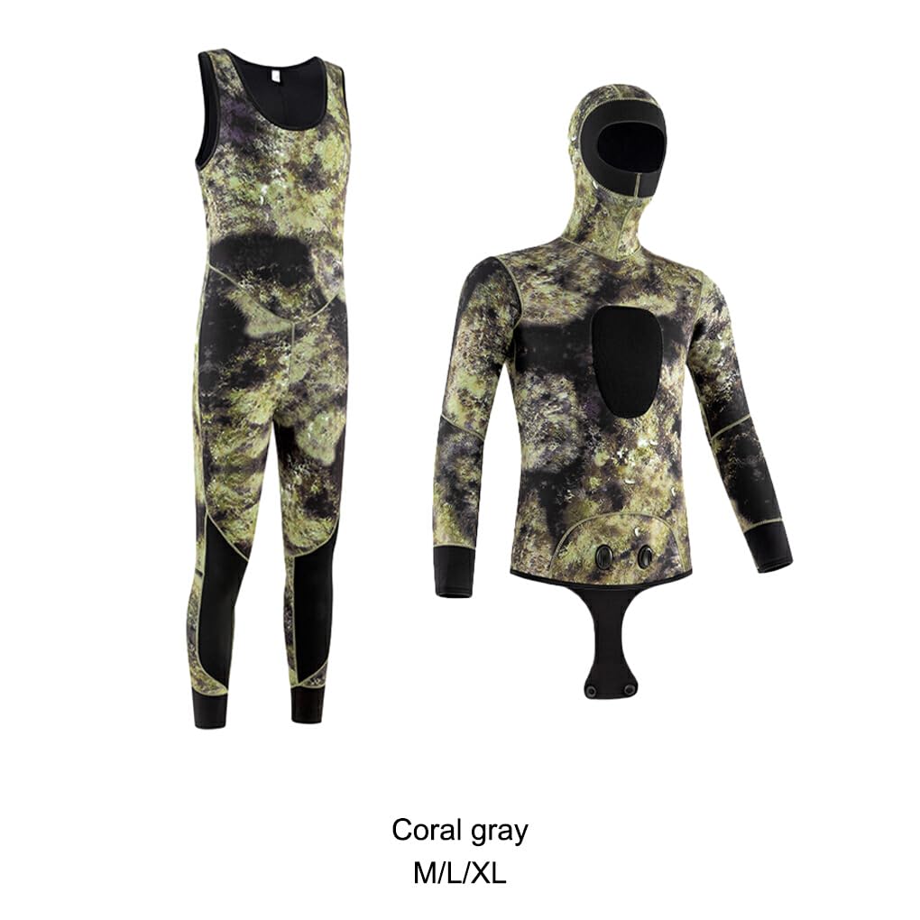 Traje de neopreno de natación cálido y cómodo: protege la cabeza con capucha Mono de surf para traje de baño de agua fría Goma resistente al desgaste
