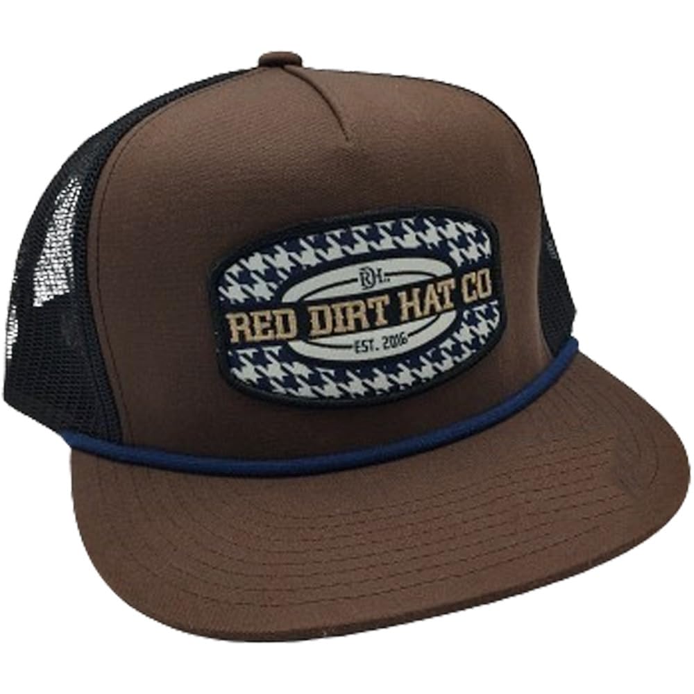 Red Dirt Hat CompanyHound 5-Panel Adjustable Snapback Hat (Brown/Black)