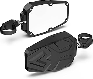 UTV Side Mirrors with 1.5" -2" Roll Bar, TXZSXS RZR Side Mirrors Compatible with Polaris RZR, Can Am Maverick X3, Kawasaki Teryx, Talon, Arctic Cat Wildcat, Gator, CFMOTO, Pioneer Rhino, Yamaha YXZ