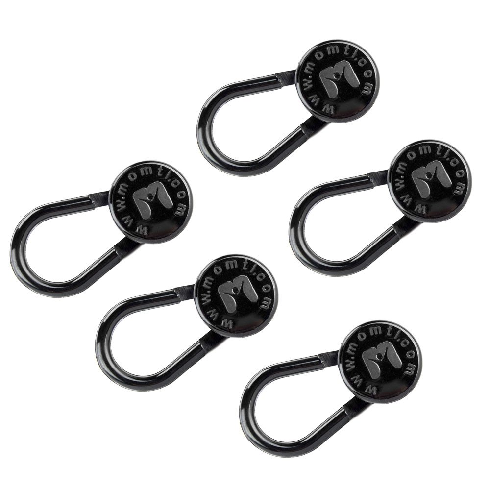 More Of Me To Love – 5 Estensori Per Pantaloni Con Bottone Elasticizzati – Aggiungono 7-12 Cm Alla Vita, Super Resistenti, Colore Nero
