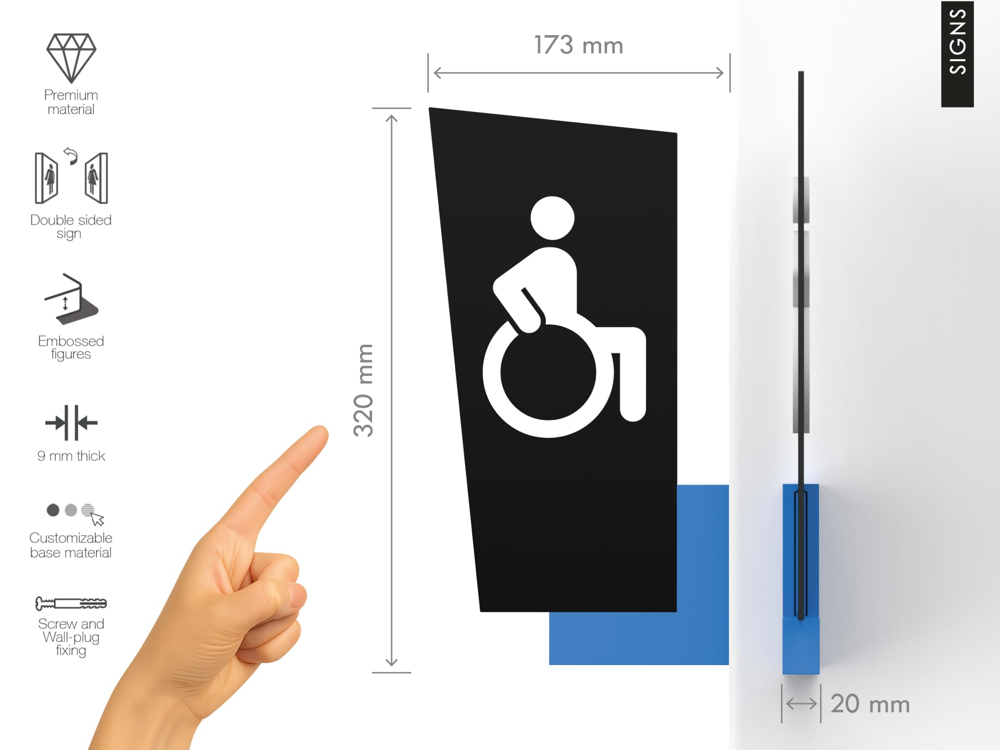 3DP Señales Direccionales con Flechas – Pictogramas Personalizados – Set de 3