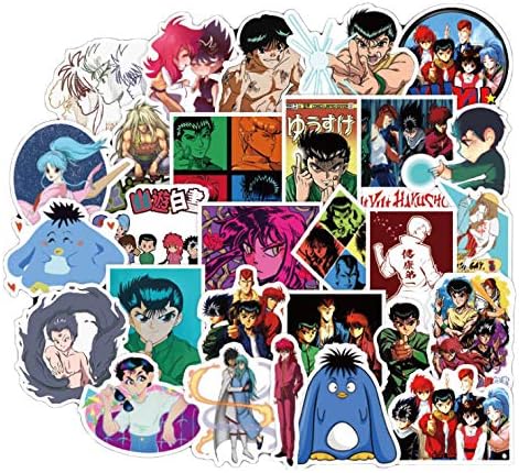 Amazon 幽遊白書 幽遊白書 幽白 幽遊 浦飯幽助 桑原和真 シール ステッカー50枚 アイドル 芸能人グッズ 通販