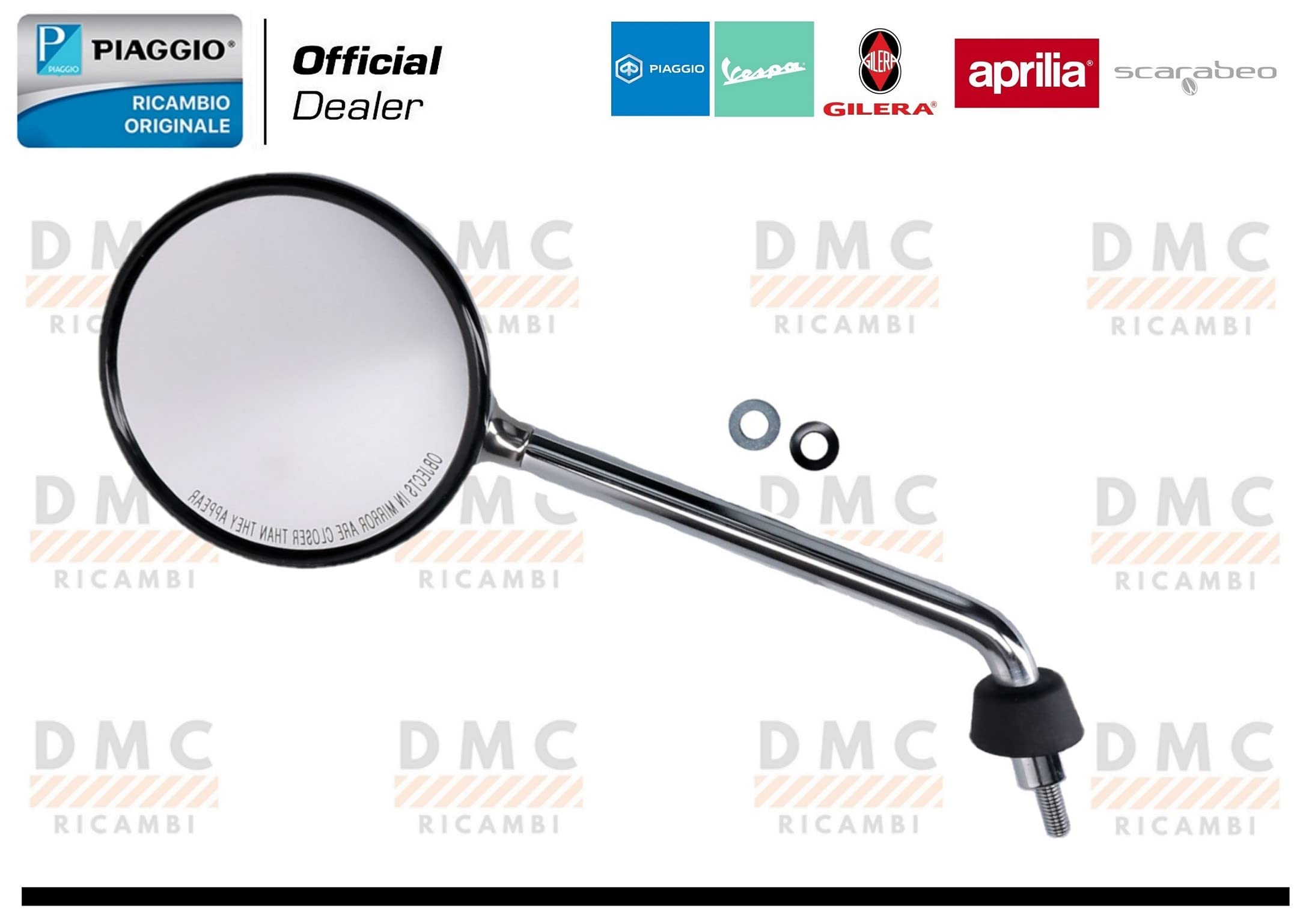 Specchio Retrovisore Sinistro Fiem Per Vespa LX 50 2T 2004 - Ricambio Aftermarket