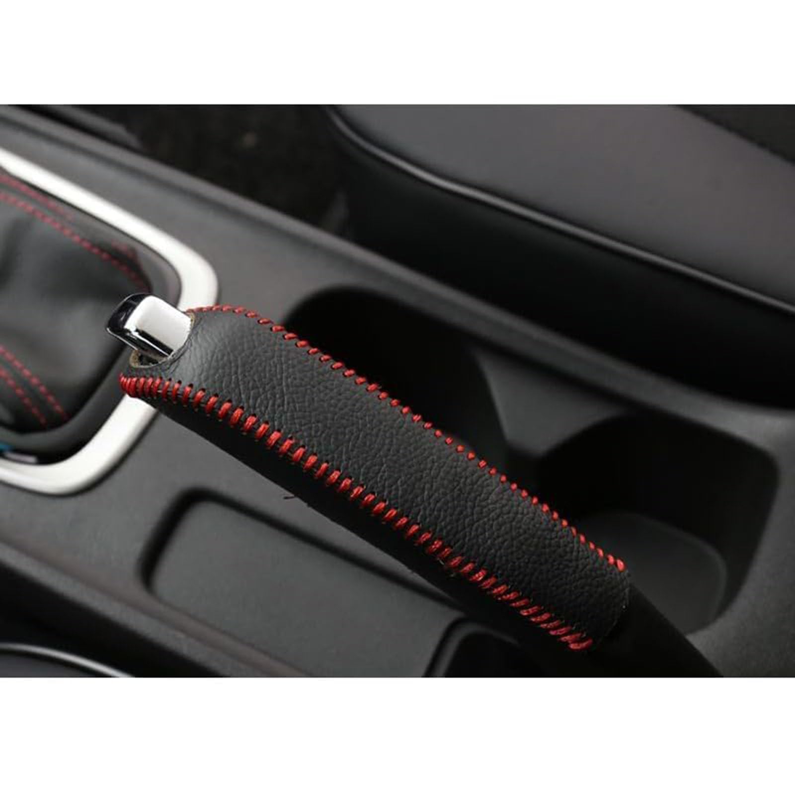 XHORGPZCK Car Handbrake Cover, for MG HS Trophy 2024-2026 Hand Brake Grip Parking Brake Sleeve Emergency Trim Lever Decoration Protective Accessory,B