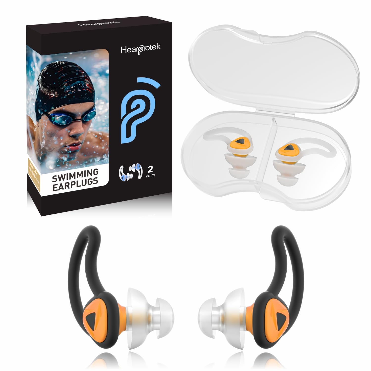 Tappi Per Orecchie Da Nuoto In Silicone Morbido – 3 Paia Impermeabili Per Surf, Snorkeling E Doccia