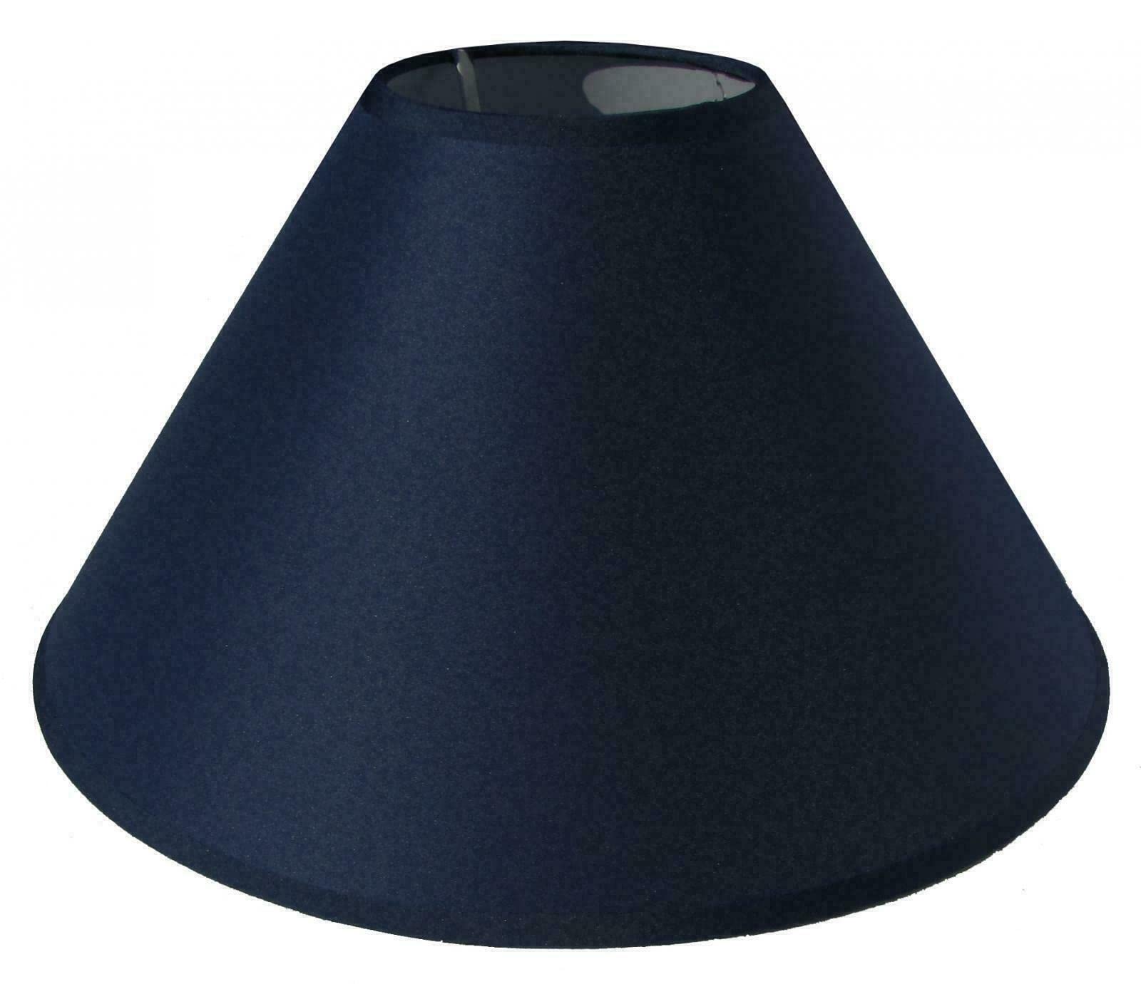 9" 12" 14" Luxury Cotton Textured Hoom Fabric Coolie Light Shade Purpose Table Floor Ceiling Perfect Lighting Practical and Eye Caring Lampshade (9 Inch (23 cm), Navy Blue)