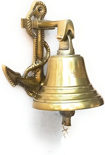 Campanas de nave ancla Campana grande para llamadas de cena para interiores y exteriores, campana decorativa para puerta de pub, oficina, última