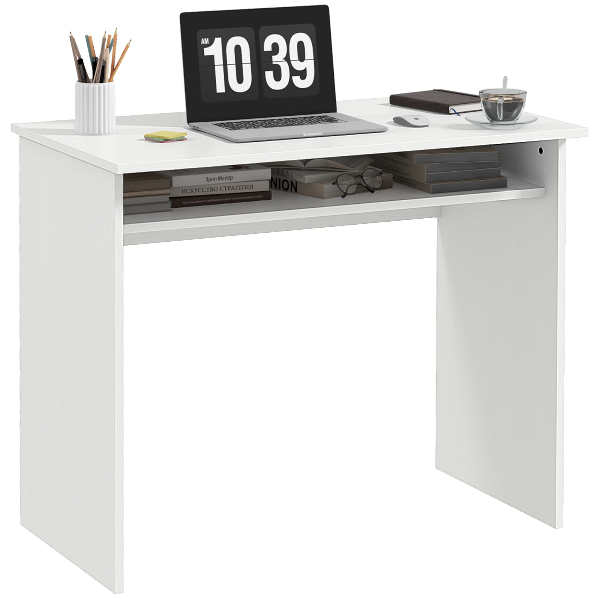 Workstation - 50Lx90Wx74H cm-White | - CARTER  | TJ Hughes White